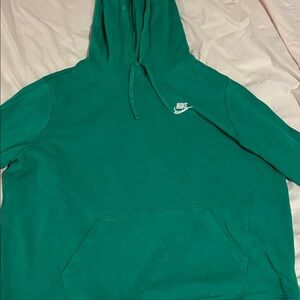Nike Men's Teal Hoodie Sweater